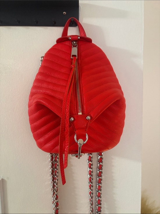 Rebecca Minkoff Handbags - Rebecca Minkoff Red Quilted Leather Backpack